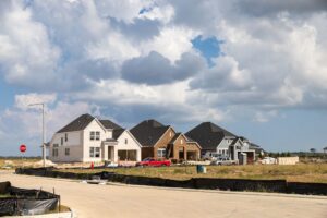Row of Houses Under Construction