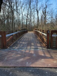 Bridge in Fletcher Creek Walkway in Bartlett, TN