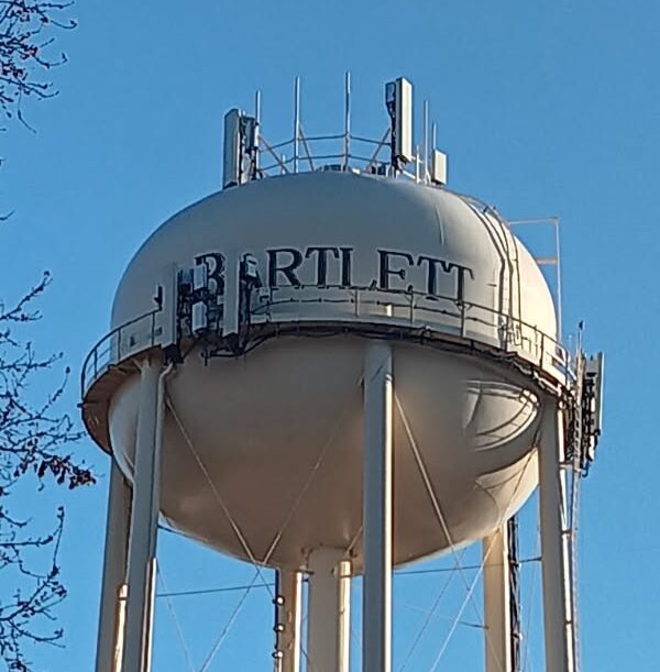 Bartlett, TN Water Tower in Northampton Subdivision