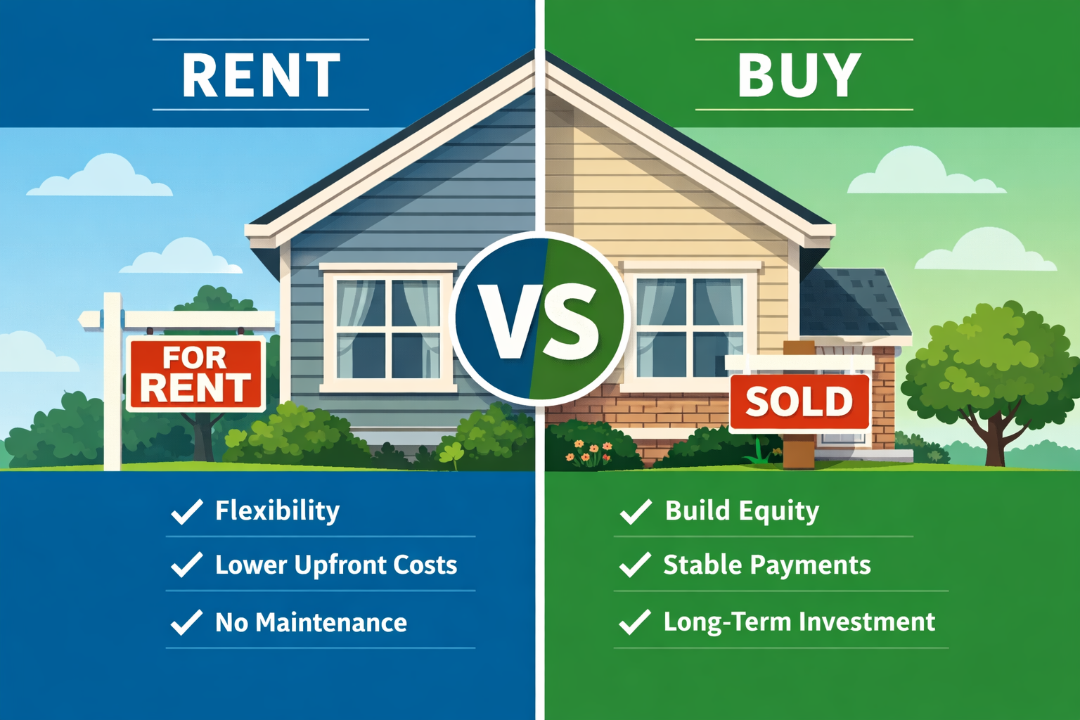 Homes for Rent in Bartlett, TN vs. Homes for Sale in Bartlett, TN